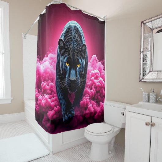 Rideaux De Douche Panther (En situation)