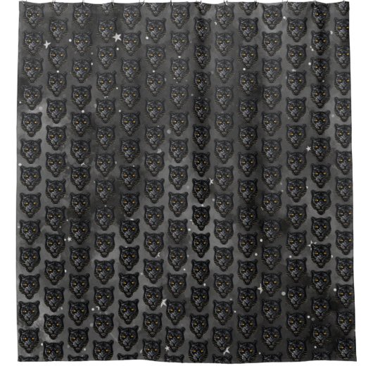 Rideaux De Douche Panthère noire (Devant)