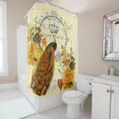 Rideaux De Douche paon d'automne (En situation)