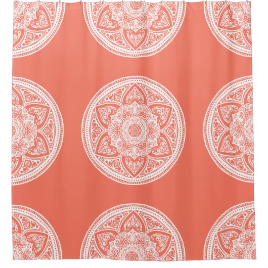 Rideaux De Douche Papaya Mandala (Devant)