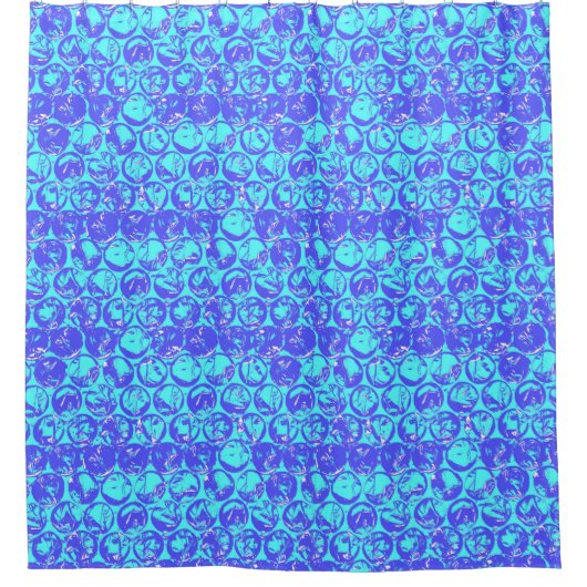 Rideaux De Douche Papier à bulle d'art pop (Devant)