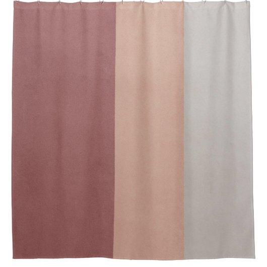RIDEAUX DE DOUCHE PAPIER À MUR GRIS ET ROUGE (Devant)