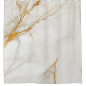Rideaux De Douche Papier doré de luxe Marbre beige (Devant)