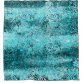 Rideaux De Douche Papier néon bleu effilé (Devant)