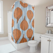 Rideaux De Douche Papier peint à base d'ampoule d'oignon dessiné à l (En situation)