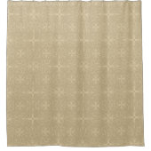 Rideaux De Douche Papier peint floral beige (Devant)