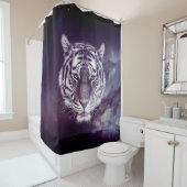 Rideaux De Douche Papier peint Galaxy Tiger Face (En situation)