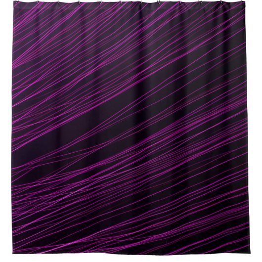 Rideaux De Douche Papier peint numérique violet et blanc (Devant)