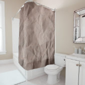 Rideaux De Douche Papier Rustique Crumpled : Texture Vintage (En situation)
