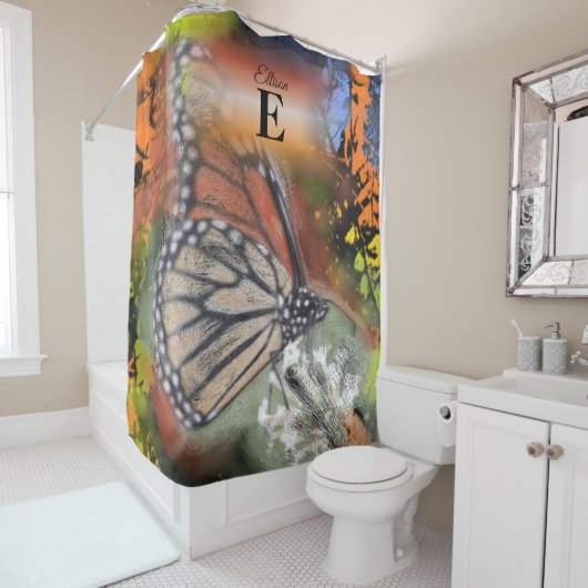 Rideaux De Douche Papillon (En situation)