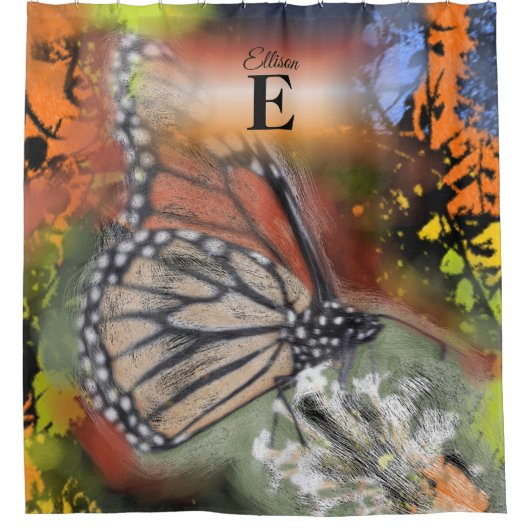 Rideaux De Douche Papillon (Devant)