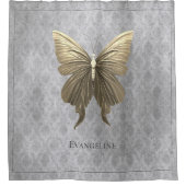 Rideaux De Douche Papillon à bijoux en or (Devant)