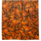 Rideaux De Douche Papillon brun orange passion (Devant)