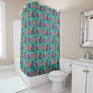 Rideaux De Douche Papillon coloré Filtres Half Drop