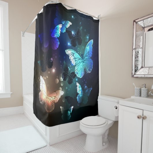 Rideaux De Douche Papillon de nuit (En situation)