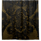 Rideaux De Douche Papillon en verre d'olive (Devant)