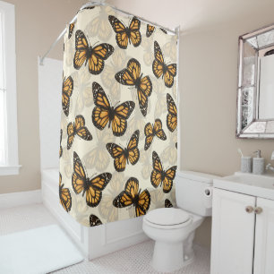Rideaux De Douche Papillon monarque