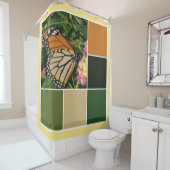 Rideaux De Douche Papillon monarque (En situation)