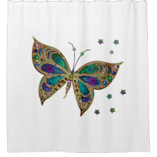 Rideaux De Douche Papillon mosaïque