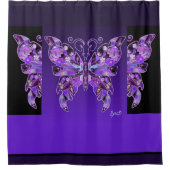 Rideaux De Douche Papillon pourpre 31 (Devant)