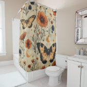 Rideaux De Douche Papillon Sauvage Vintage (7) (En situation)