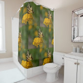 Rideaux De Douche Papillon Swallowtail sur Zinnia (En situation)
