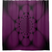 Rideaux De Douche Papillon Violet Noir Petale (Devant)