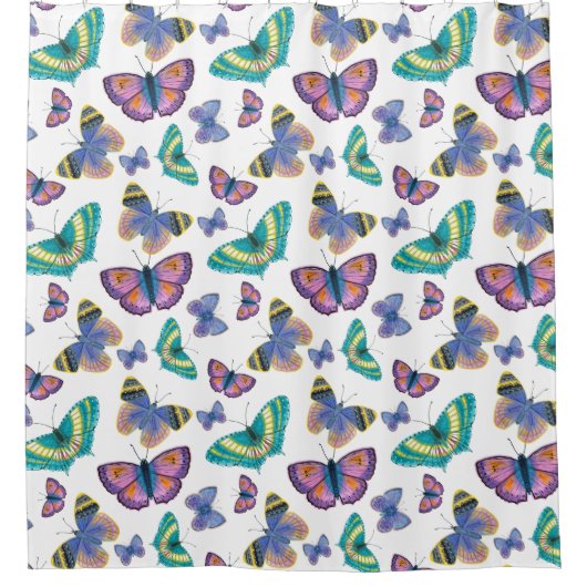 Rideaux De Douche Papillons (Devant)