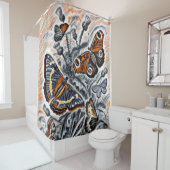 Rideaux De Douche Papillons (En situation)