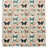 Rideaux De Douche Papillons aux couleurs muettes (Devant)