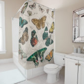 Rideaux De Douche Papillons Collection Antique Papillons (En situation)