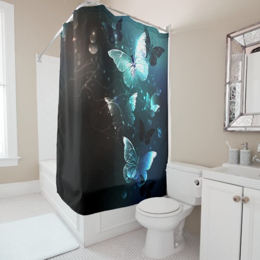 Rideaux De Douche Papillons de nuit (En situation)