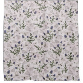 Rideaux De Douche Papillons Élégants Floral (Devant)