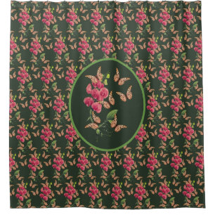 Rideaux De Douche Papillons Et Fleur De Pois Doux