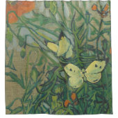 Rideaux De Douche Papillons Et Poppies De Vincent Van Gogh (Devant)