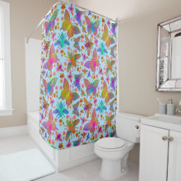 Rideaux De Douche Papillons Maladroits dans l'air frais DC