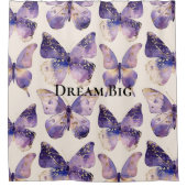 Rideaux De Douche Papillons Purple Gold (Devant)