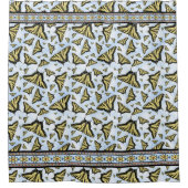 Rideaux De Douche Papillons Southwest Yellow Swallowtail Géométrique (Devant)