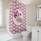 Rideaux De Douche Papillons Unicorne Et Fleurs (En situation)