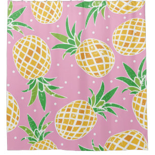 Rideaux De Douche Paradis de l'ananas : Motif tropical