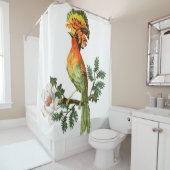Rideaux De Douche Paradise Birds : Exotic Floral Arrière - plan (En situation)