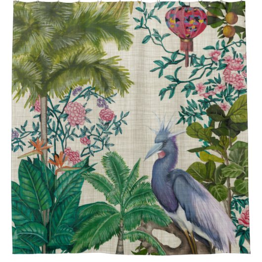 Rideaux De Douche Paradise Chinoiserie (Devant)