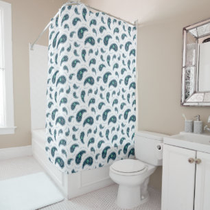 Rideaux De Douche Paramecia Paisley Biology Science Protozoaire
