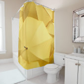 Rideaux De Douche Parapluie jaune (En situation)