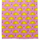 Rideaux De Douche Parapluie jaune (Devant)