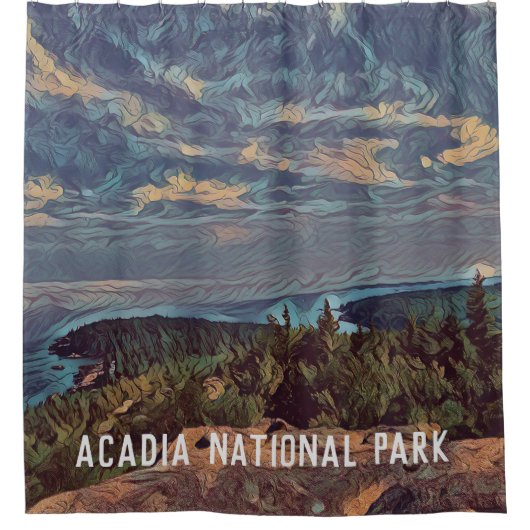 Rideaux De Douche Parc national Acadia Sky (Devant)