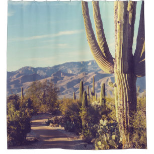 Rideaux De Douche Parc national du Saguaro, représentation pittoresq