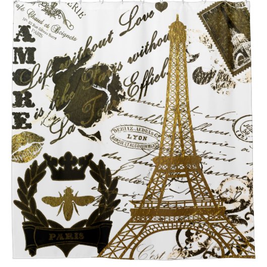 Rideaux De Douche Paris : La Tour Eiffel (Devant)