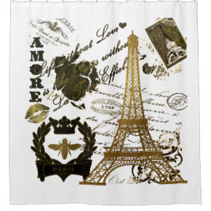 Rideaux De Douche Paris : : La Tour Eiffel