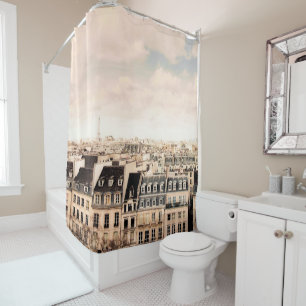 Rideaux De Douche Paris sur les toits 